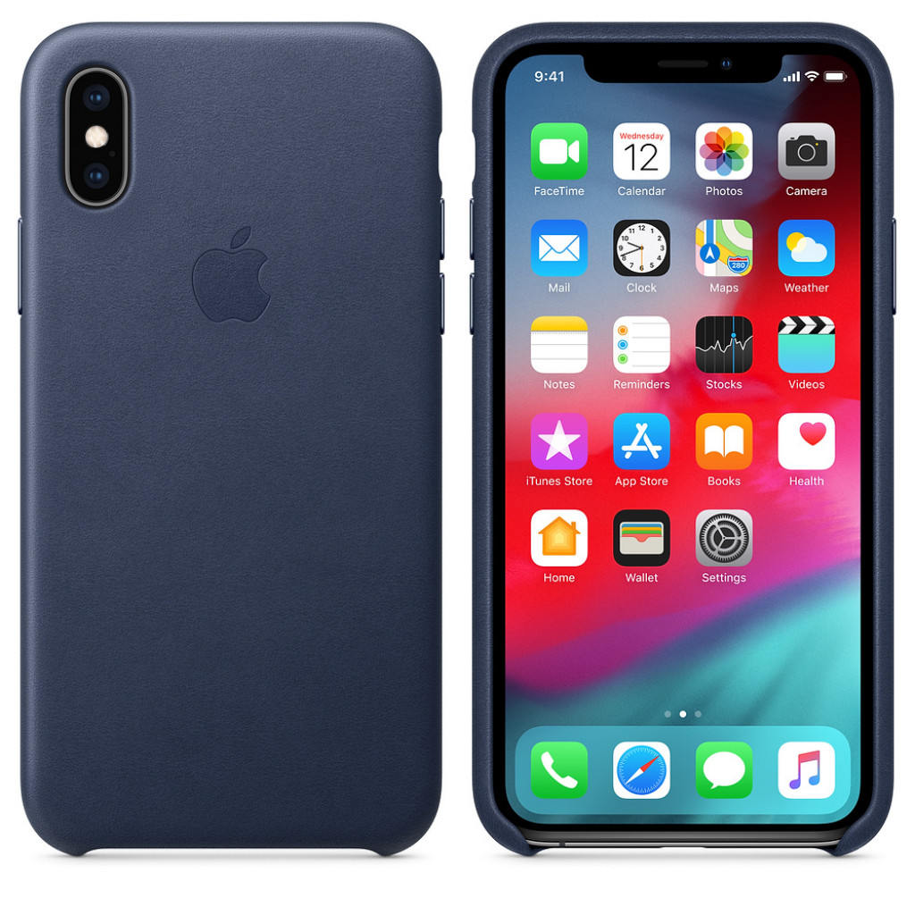 Apple iPhone X/XS Leather Case - Cosmos Blue,MQTC2ZM/A Apple iPhone X/XS Leather Case - Cosmos Blue,MQTC2ZM/A