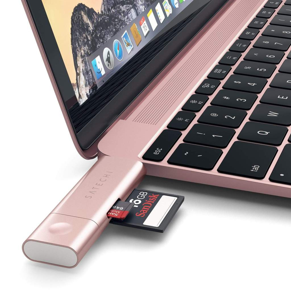 Satechi ST-TCCRAR Aluminum Type-C USB 3.0 and Micro-SD Card Reader
