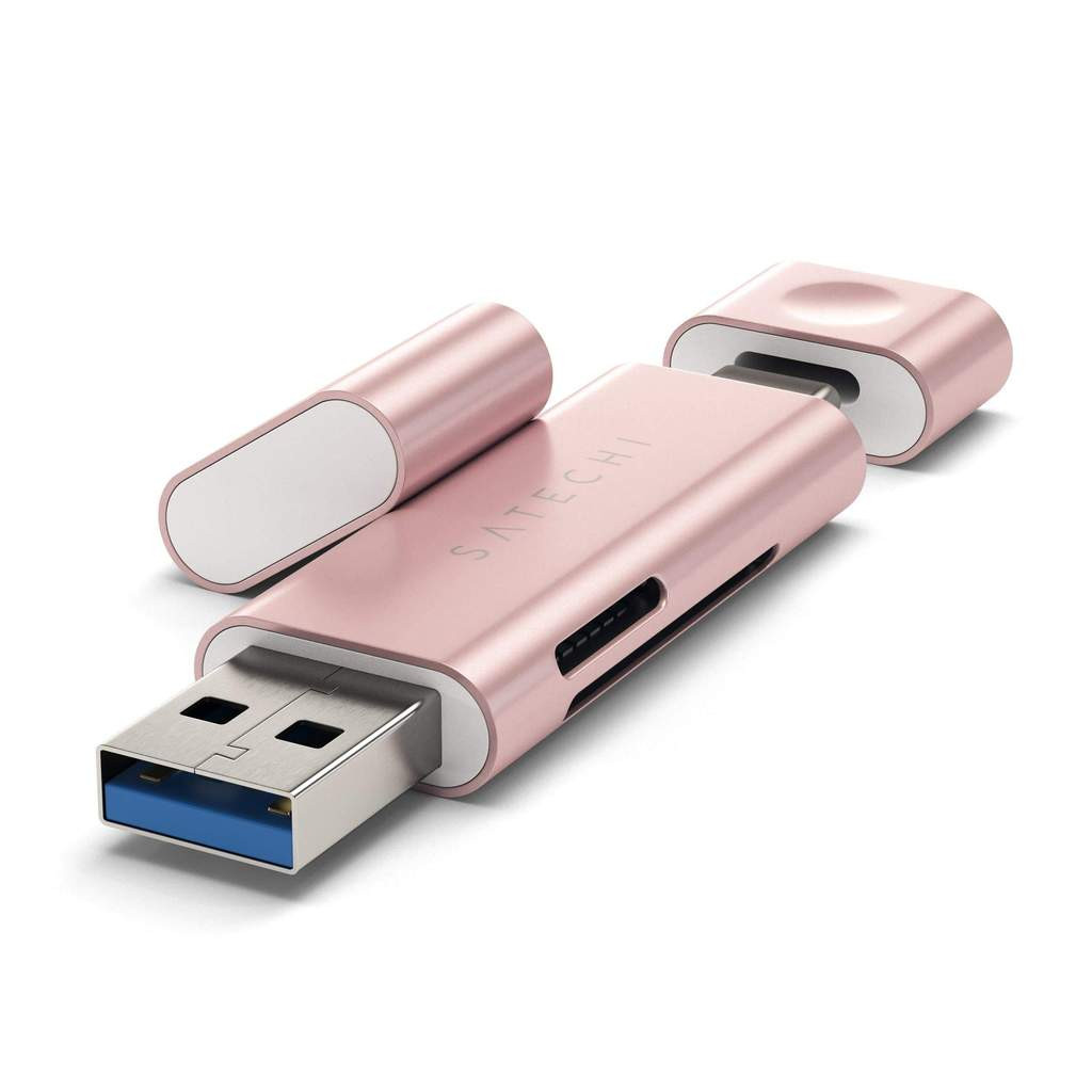 Satechi ST-TCCRAR Aluminum Type-C USB 3.0 and Micro-SD Card Reader