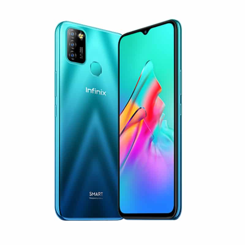 Infinix Smart 5 Dual SIM Mobile - 6.6 inch, 32 GB, 2 GB RAM, 4G - Quetzal Cyan Infinix Smart 5 Dual SIM Mobile - 6.6 inch, 32 GB, 2 GB RAM, 4G - Quetzal Cyan