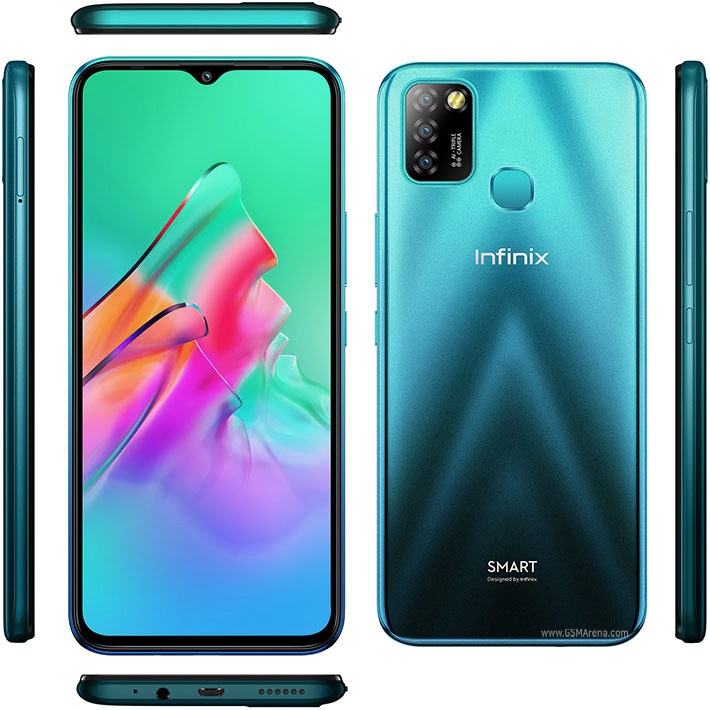 Infinix Smart 5 Dual SIM Mobile - 6.6 inch, 32 GB, 2 GB RAM, 4G - Quetzal Cyan Infinix Smart 5 Dual SIM Mobile - 6.6 inch, 32 GB, 2 GB RAM, 4G - Quetzal Cyan