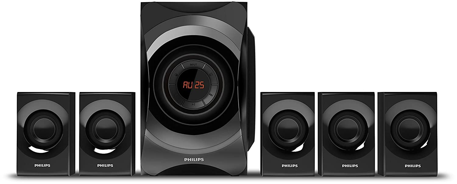 Philips SPA8000B/94 5.1 Channel Multimedia Speakers System (Black) Philips SPA8000B/94 5.1 Channel Multimedia Speakers System (Black)