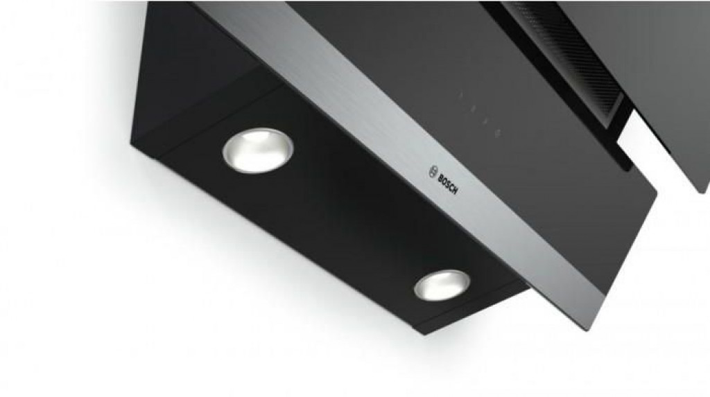 Bosch Kitchen Hood 90cm 629 M3/H 3 Speeds Clear Glass Black DWK095G60