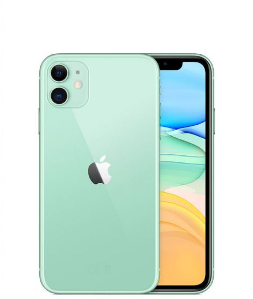 Apple iPhone 11 with FaceTime - 64GB, 4GB RAM, 4G LTE, Green, Single SIM & E-SIM