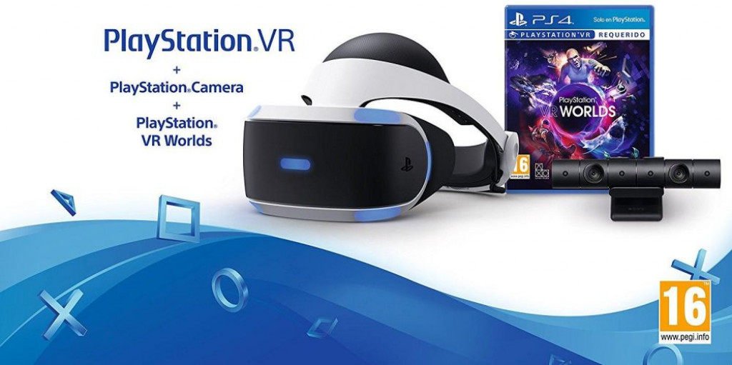 SONY PLAYSTATION VR with CAMERA and VR WORLDS