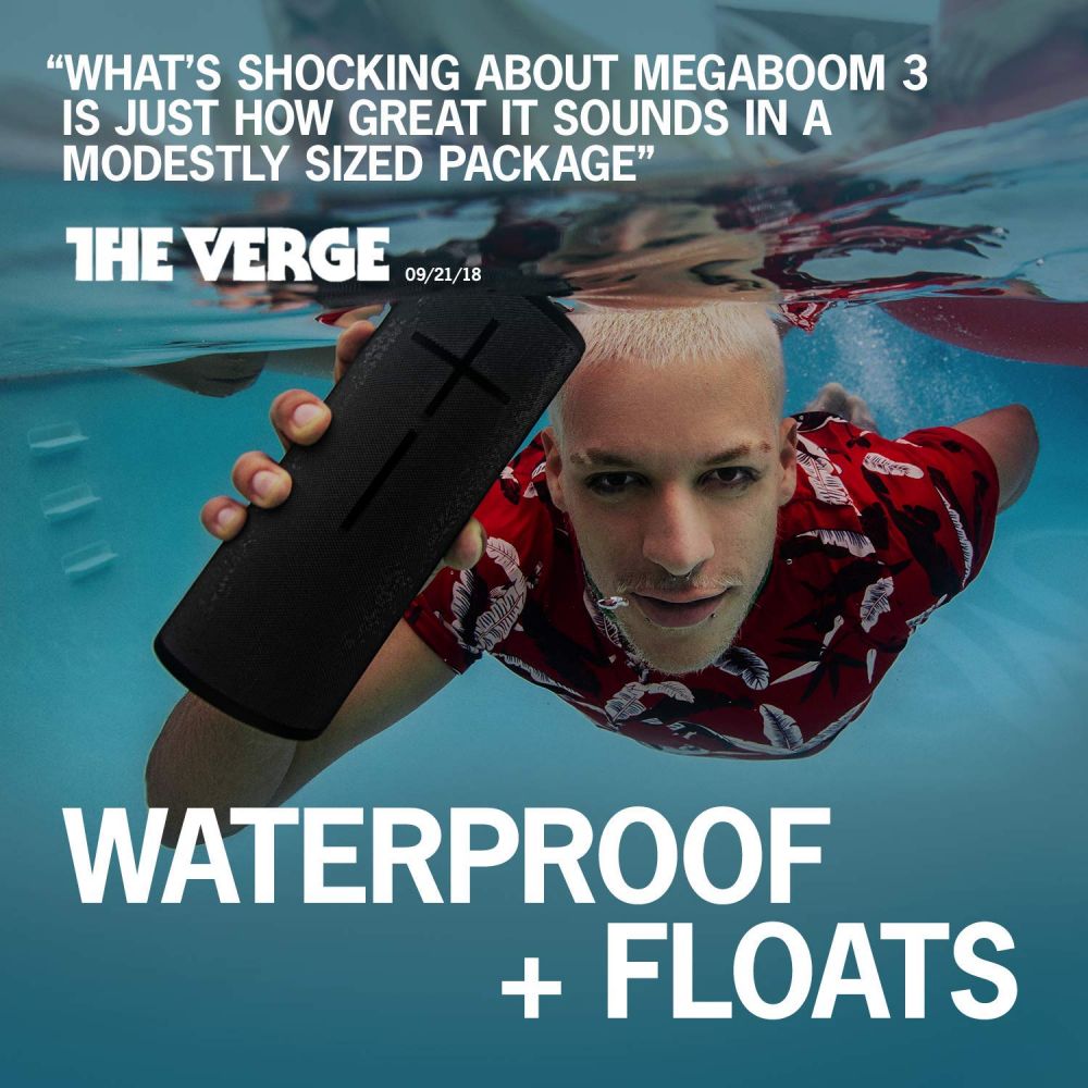 Ultimate Ears MEGABOOM 3 Wireless Bluetooth Speaker - Night Black Ultimate Ears MEGABOOM 3 Wireless Bluetooth Speaker - Night Black