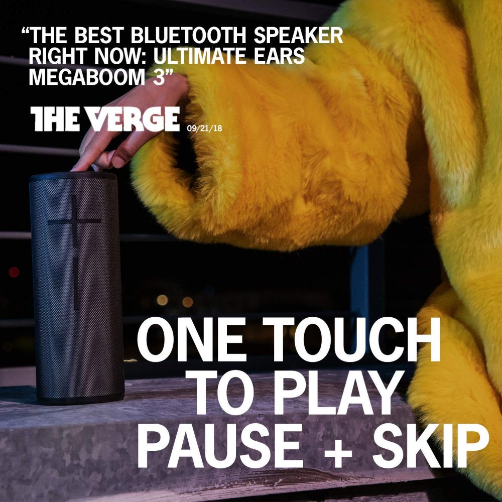 Ultimate Ears MEGABOOM 3 Wireless Bluetooth Speaker - Night Black Ultimate Ears MEGABOOM 3 Wireless Bluetooth Speaker - Night Black
