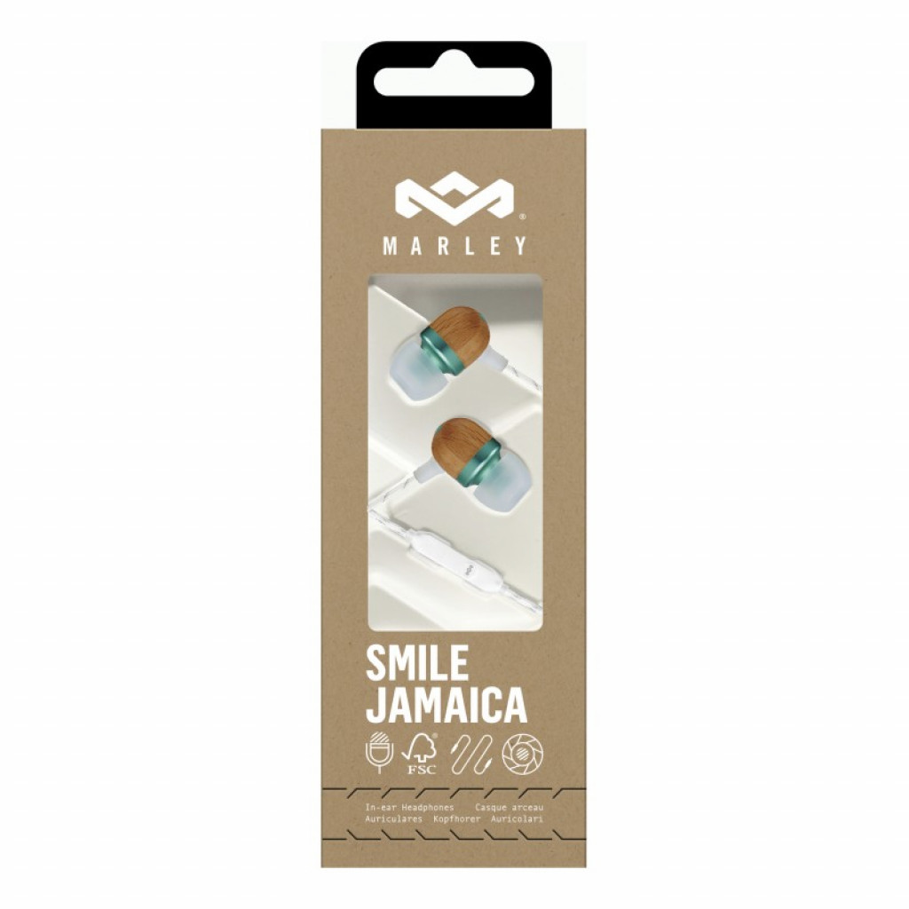 House of Marley SMILE JAMAICA HEADPHONES Mint EM-JE041-MNC House of Marley SMILE JAMAICA HEADPHONES Mint EM-JE041-MNC