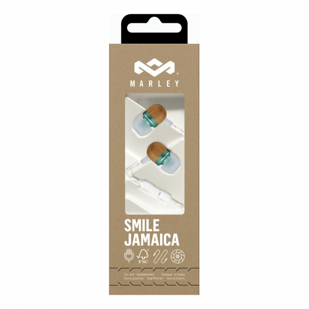 House of Marley SMILE JAMAICA HEADPHONES Mint EM-JE041-MNC