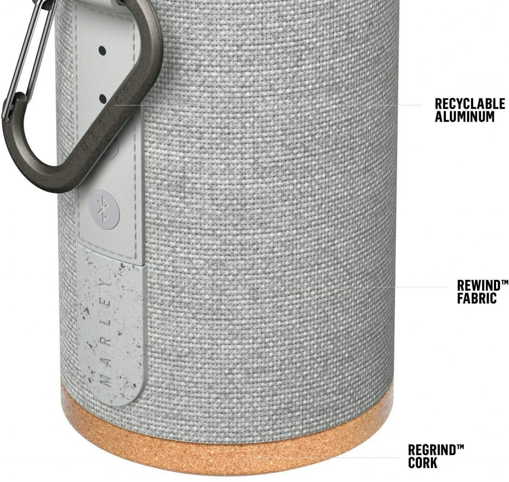 House of Marley EM-JA016-GY No Bounds Sport Outdoor Bluetooth Speaker - Grey