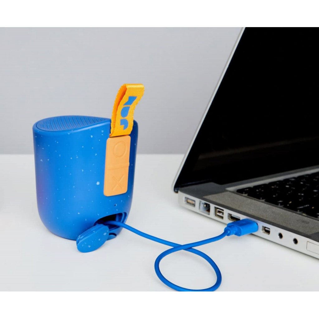 JAM Compact Bluetooth Speaker 100 ft Range Waterproof Playtime 8 Hour Blue HX-P202BL