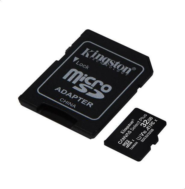 Kingston SDCS2/32GB Class 10 CANVAS Select Plus Micro SD Card with Adapter, 32 GB Kingston SDCS2/32GB Class 10 CANVAS Select Plus Micro SD Card with Adapter, 32 GB