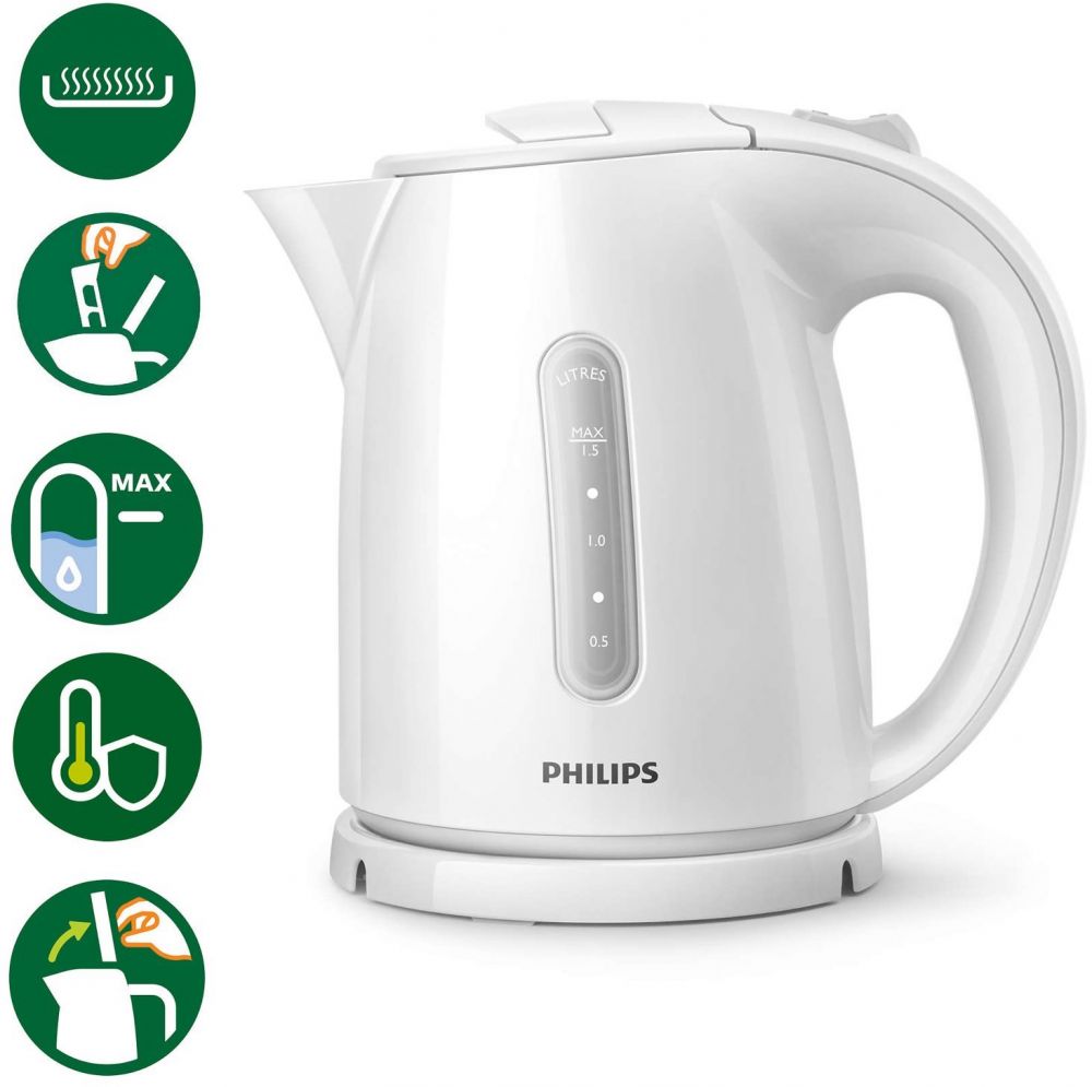 Philips HD4646 Daily Collection Kettle 1.5 L 2400 Watts White tejarra