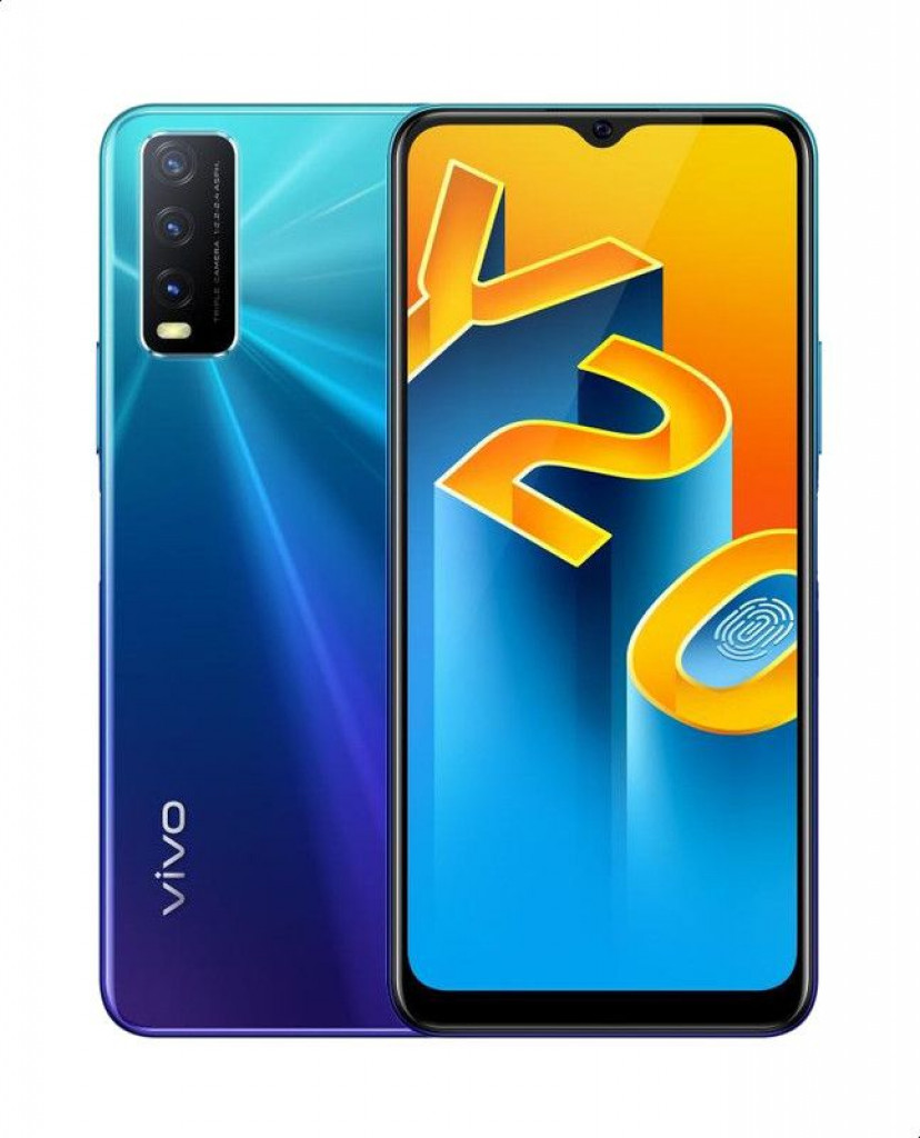 Vivo Y20 Dual SIM Mobile Phone, 6.51 Inch, 4 GB RAM, 64 GB , 4G LTE - Nebula Blue Vivo Y20 Dual SIM Mobile Phone, 6.51 Inch, 4 GB RAM, 64 GB , 4G LTE - Nebula Blue