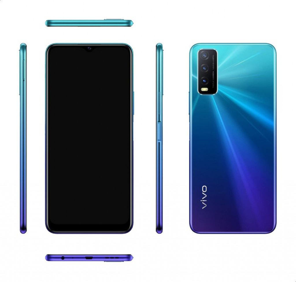 Vivo Y20 Dual SIM Mobile Phone, 6.51 Inch, 4 GB RAM, 64 GB , 4G LTE - Nebula Blue Vivo Y20 Dual SIM Mobile Phone, 6.51 Inch, 4 GB RAM, 64 GB , 4G LTE - Nebula Blue