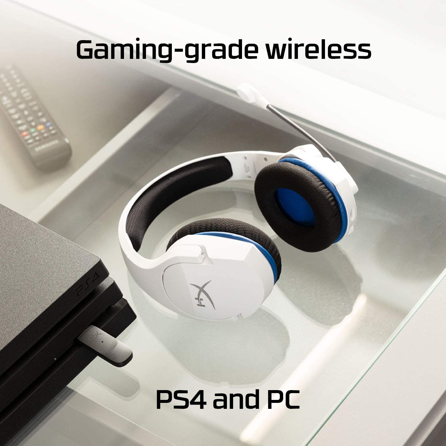 HyperX Cloud Stinger Core – Wireless Gaming Headset, for PS4, PS5, PC, Lightweight, Durable Steel Sliders, Noise-Cancelling Microphone - White HyperX Cloud Stinger Core – Wireless Gaming Headset, for PS4, PS5, PC, Lightweight, Durable Steel Sliders, Noise-Cancelling Microphone - White