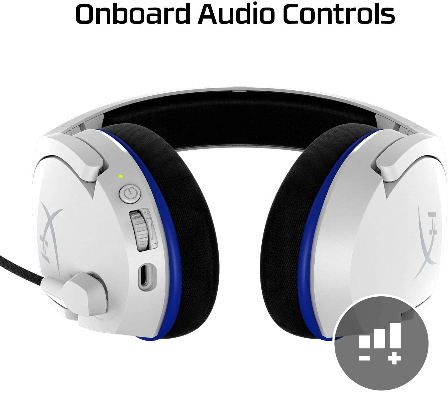 HyperX Cloud Stinger Core – Wireless Gaming Headset, for PS4, PS5, PC, Lightweight, Durable Steel Sliders, Noise-Cancelling Microphone - White HyperX Cloud Stinger Core – Wireless Gaming Headset, for PS4, PS5, PC, Lightweight, Durable Steel Sliders, Noise-Cancelling Microphone - White