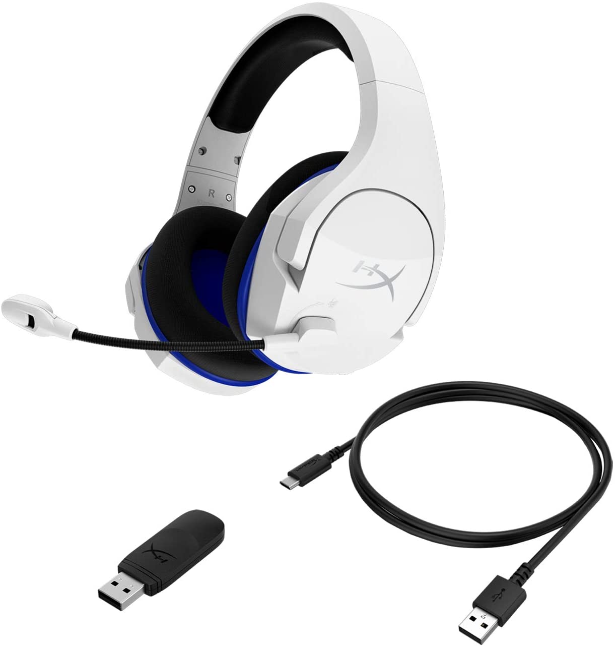 HyperX Cloud Stinger Core – Wireless Gaming Headset, for PS4, PS5, PC, Lightweight, Durable Steel Sliders, Noise-Cancelling Microphone - White HyperX Cloud Stinger Core – Wireless Gaming Headset, for PS4, PS5, PC, Lightweight, Durable Steel Sliders, Noise-Cancelling Microphone - White