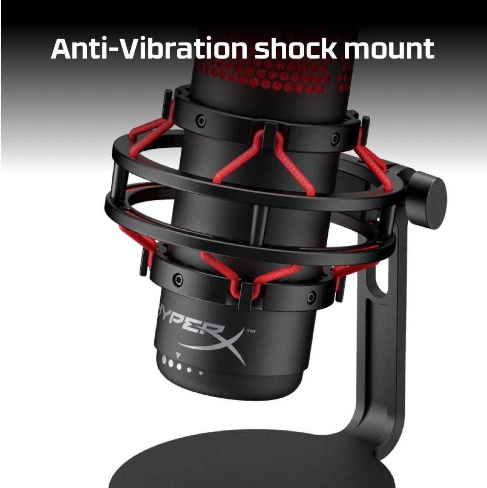 HyperX QuadCast - Standalone Microphone for streamers - content creators and gamers PC, PS4, and Mac, Black, One Size HyperX QuadCast - Standalone Microphone for streamers - content creators and gamers PC, PS4, and Mac, Black, One Size