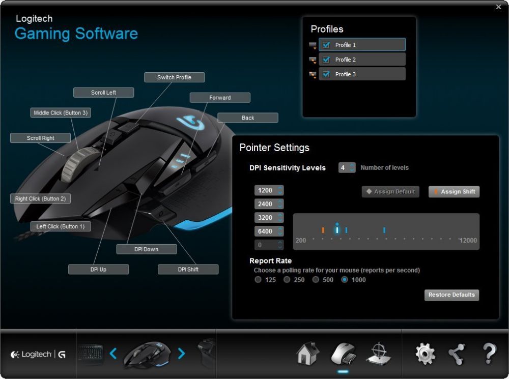 Logitech G502 Proteus RGB Spectrum Tunable Gaming Mouse - Black Logitech G502 Proteus RGB Spectrum Tunable Gaming Mouse - Black
