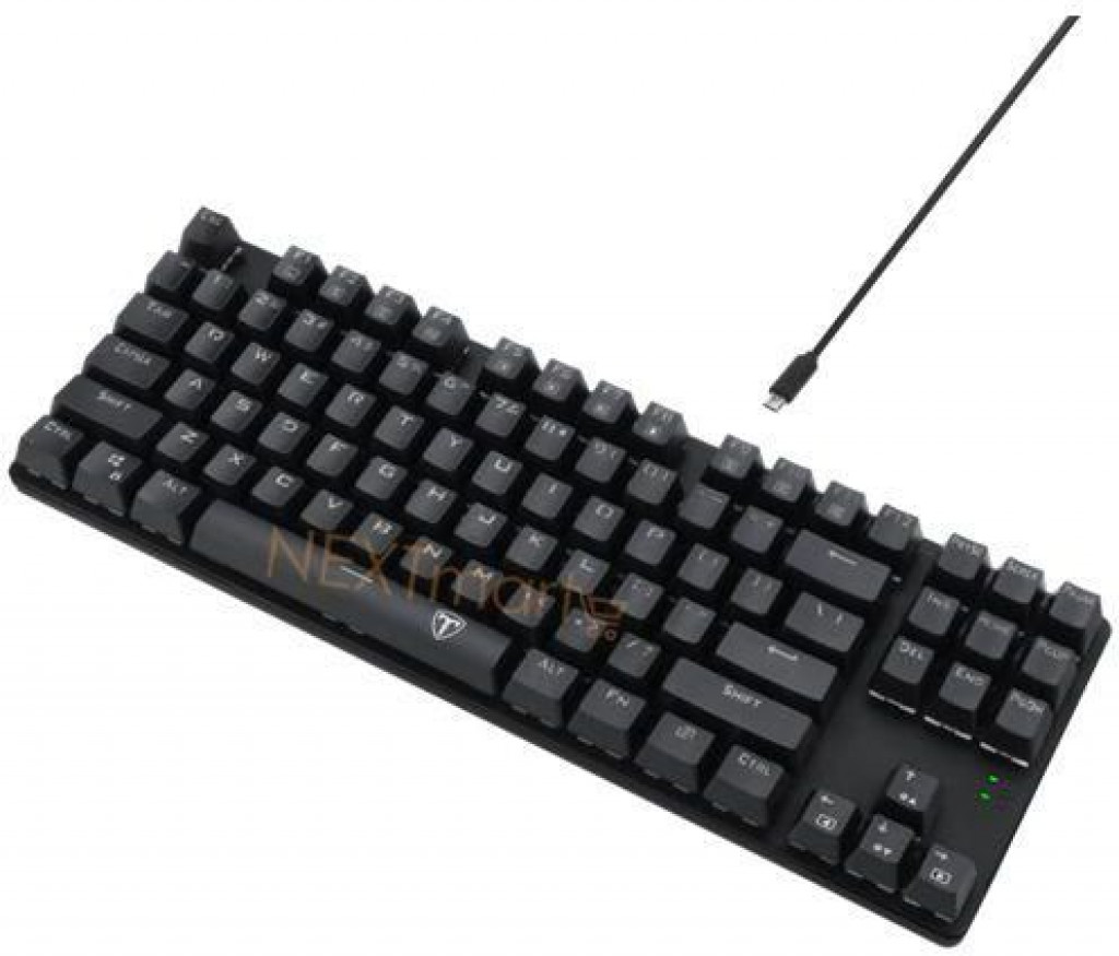 T-Dagger T-TGK313 Mechanical TKL Gaming Keyboard -Ice Blue LED - Blue Switch - Detachable Cable- Eg