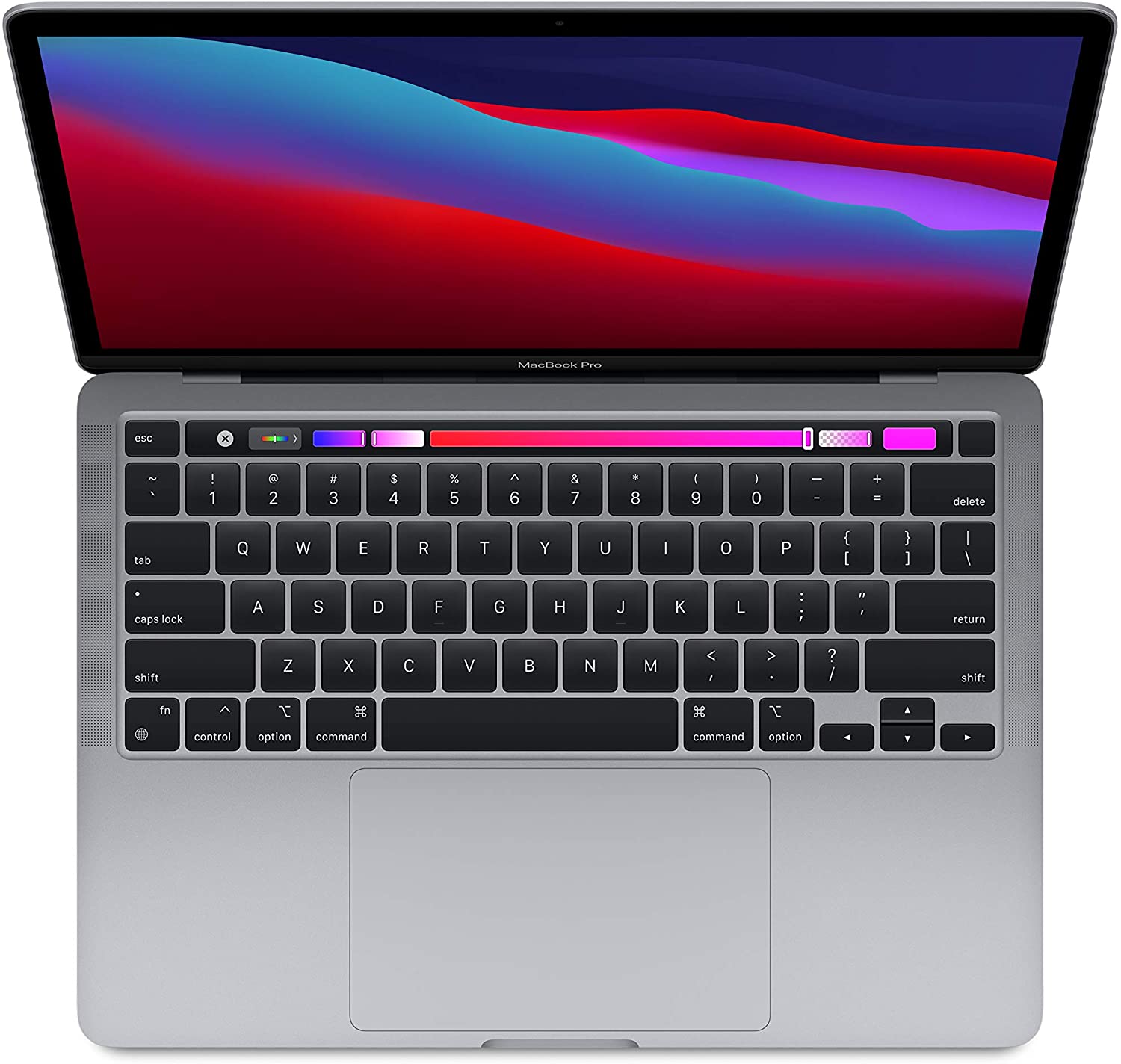Apple MacBook Pro with Apple M1 Chip, 8 Core CPU , 8C GPU - With Touch Bar (13-inch, 8GB RAM, 256GB SSD Storage - Space Gray (English Keyboard ) Apple MacBook Pro with Apple M1 Chip, 8 Core CPU , 8C GPU - With Touch Bar (13-inch, 8GB RAM, 256GB SSD Storage - Space Gray (English Keyboard )