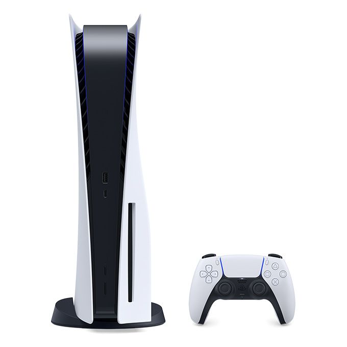 Sony PlayStation 5 Console with DualSense Wireless Controller - White and Black Sony PlayStation 5 Console with DualSense Wireless Controller - White and Black