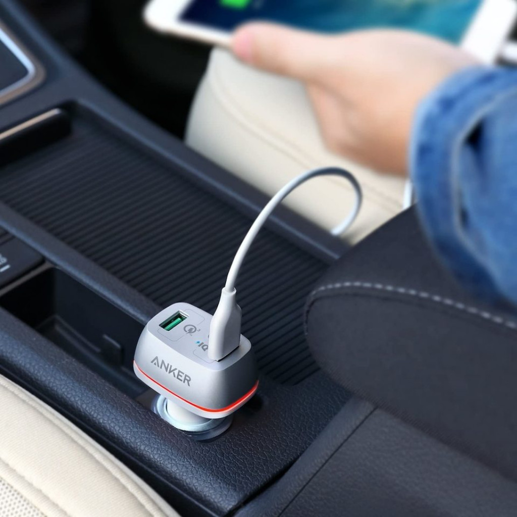 Anker PowerDrive+ 2 with Quick Charge 3.0 Car Charger for Mobile Phones - A2224H21 Anker PowerDrive+ 2 with Quick Charge 3.0 Car Charger for Mobile Phones - A2224H21