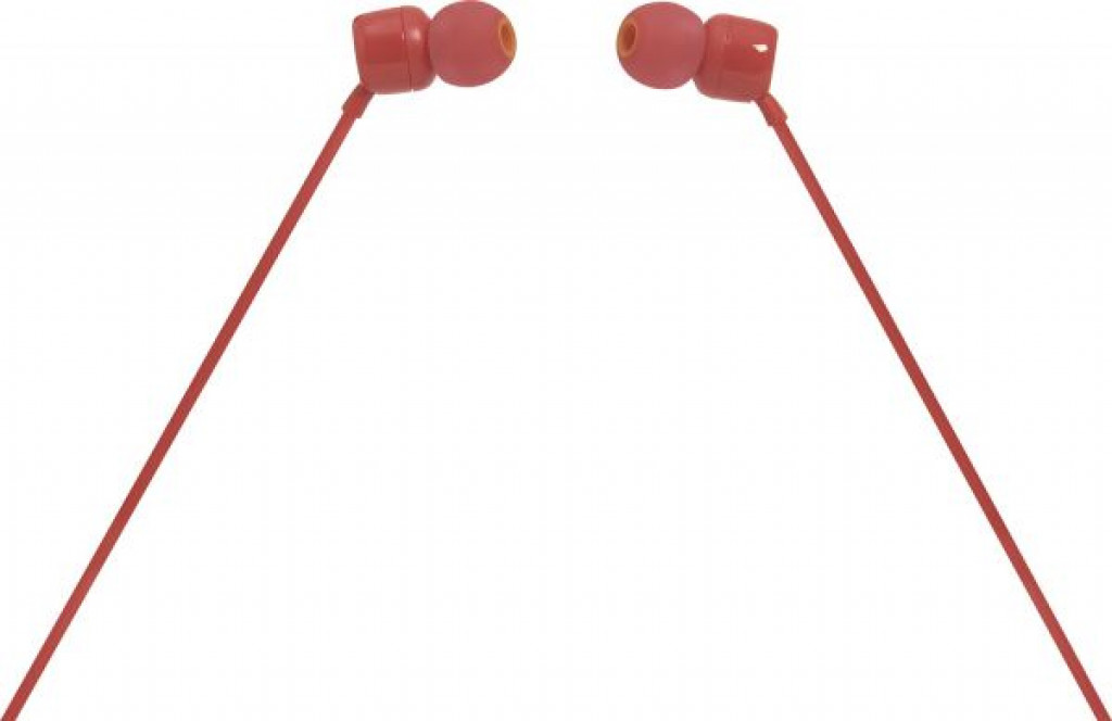 JBL T110 High Bass Stereo Wired Earphones with Microphone - Red