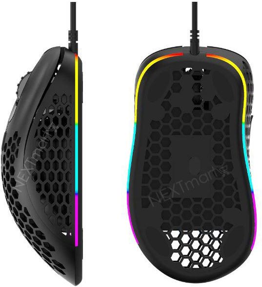 Aula F810 RGB Honeycomb USB Backlit Gaming Mouse -7 Button Macro Programming -6400DPI -98G Aula F810 RGB Honeycomb USB Backlit Gaming Mouse -7 Button Macro Programming -6400DPI -98G