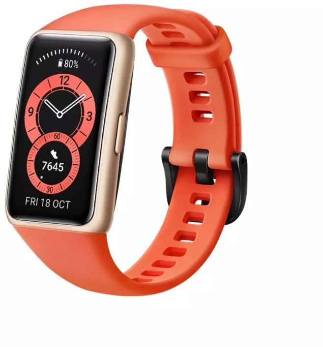 Huawei Band 6 - 1.47 inches AMOLED Display Touchscreen Fitness Tracker, Amber Sunrise - Local Warranty Huawei Band 6 - 1.47 inches AMOLED Display Touchscreen Fitness Tracker, Amber Sunrise - Local Warranty