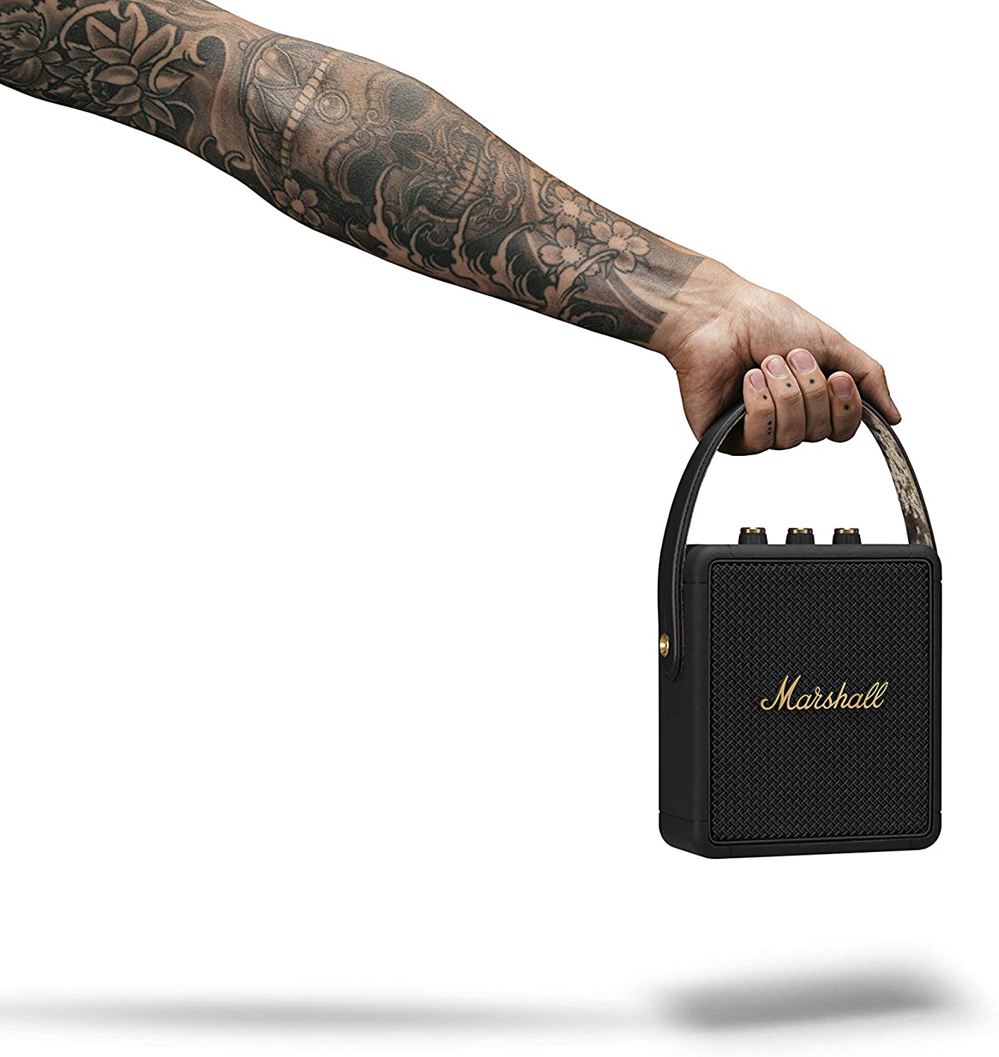Marshall Stockwell II Portable Bluetooth Speaker - Black and Brass Marshall Stockwell II Portable Bluetooth Speaker - Black and Brass