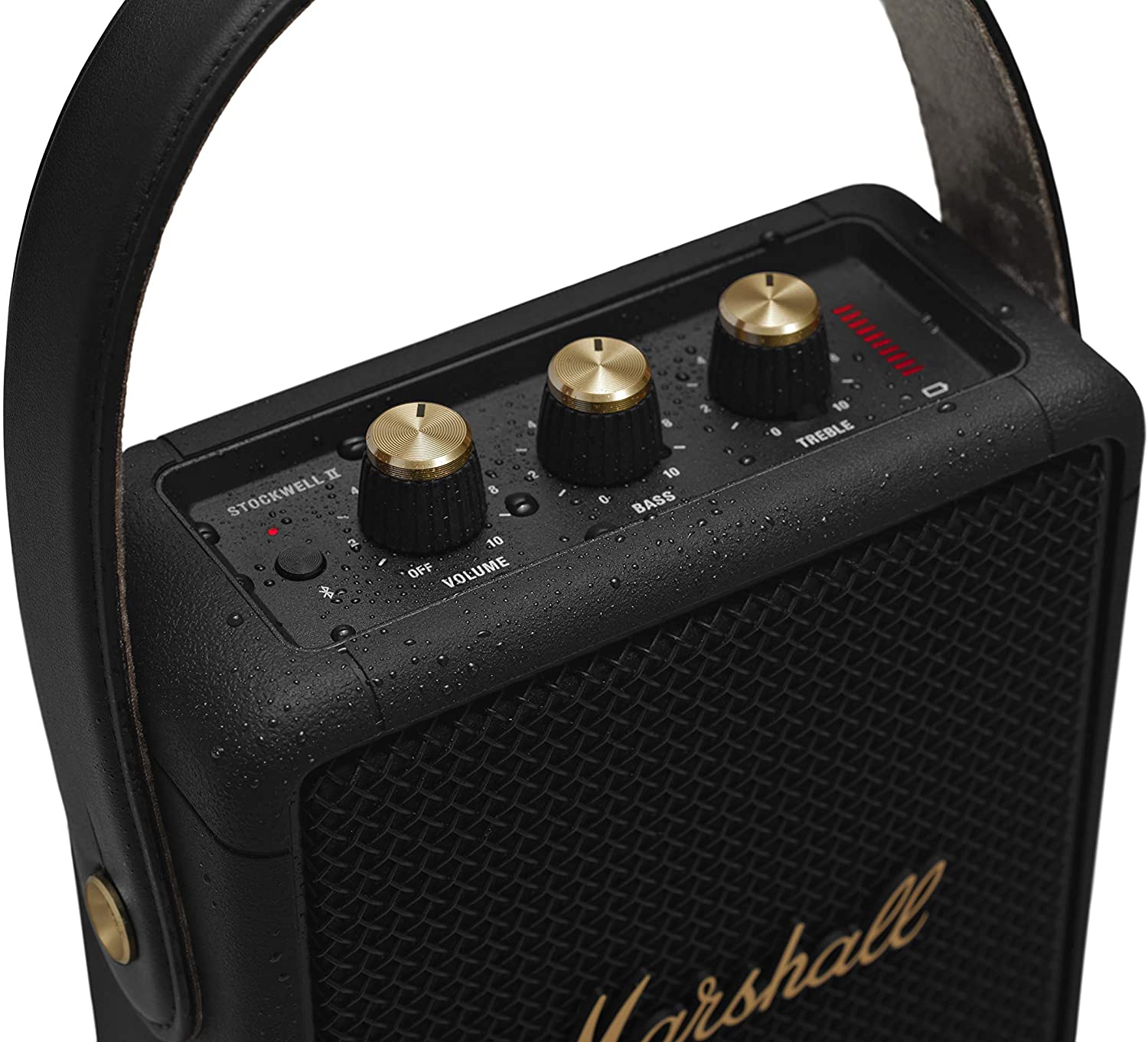 Marshall Stockwell II Portable Bluetooth Speaker - Black and Brass Marshall Stockwell II Portable Bluetooth Speaker - Black and Brass