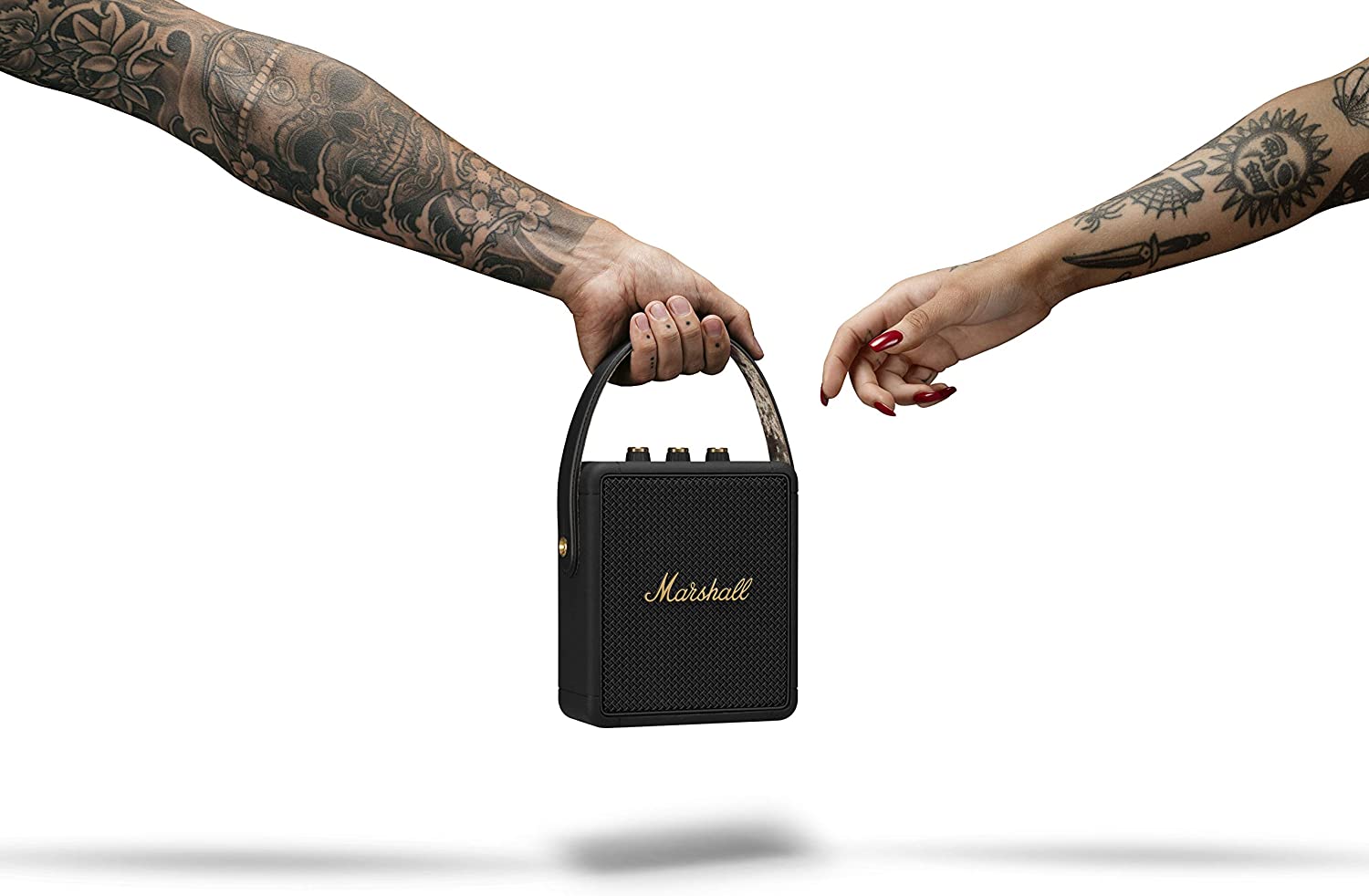 Marshall Stockwell II Portable Bluetooth Speaker - Black and Brass Marshall Stockwell II Portable Bluetooth Speaker - Black and Brass