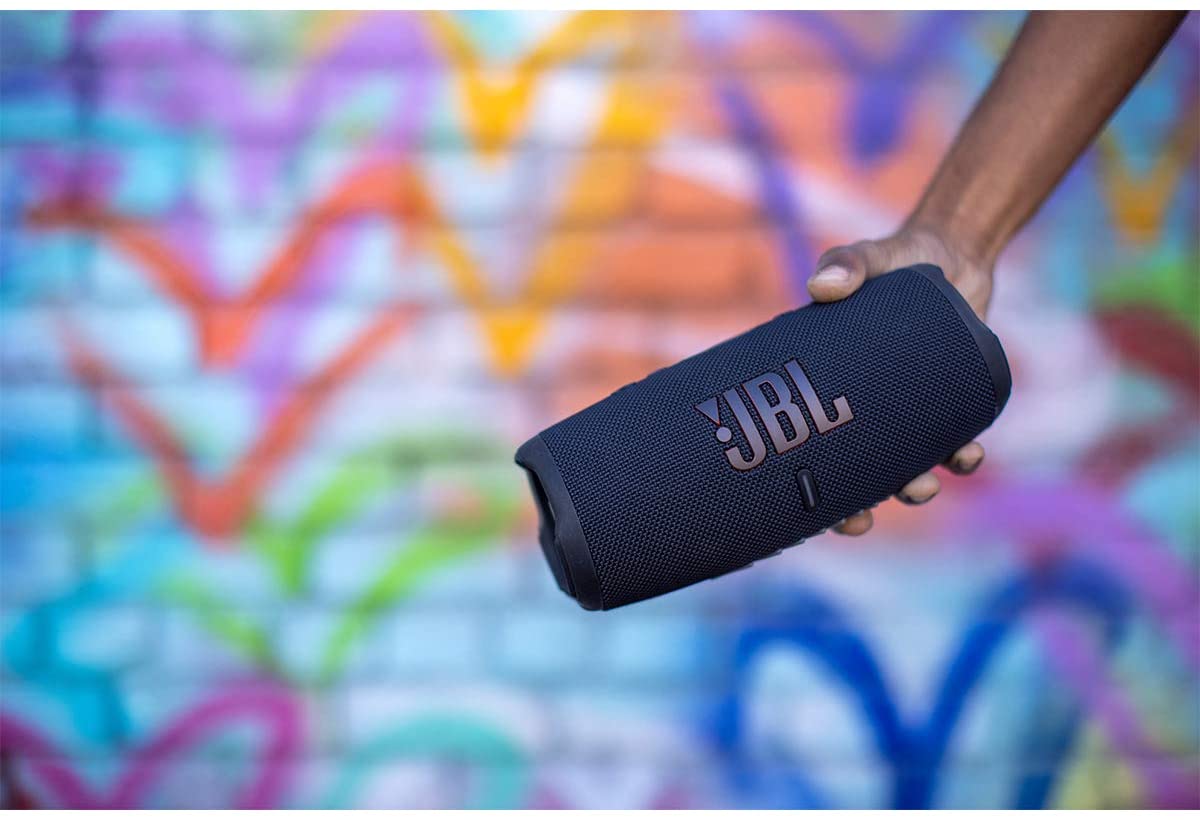 JBL CHARGE 5 - Portable Bluetooth Speaker with IP67 Waterproof and USB Charge out - Blue JBL CHARGE 5 - Portable Bluetooth Speaker with IP67 Waterproof and USB Charge out - Blue