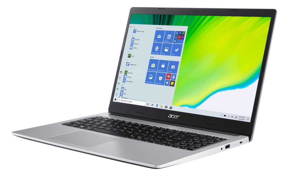 Acer Aspire 3 A315 Notebook - AMD Ryzen 3-3250U, Dual Core 2.60GHz Upto 3.50GHz, 4GB DDR4 RAM, 1TB HDD Storage, AMD Radeon Graphics, 15.6 Inches HD ComfyView Display, Win 10 Home - Pure Silver Acer Aspire 3 A315 Notebook - AMD Ryzen 3-3250U, Dual Core 2.60GHz Upto 3.50GHz, 4GB DDR4 RAM, 1TB HDD Storage, AMD Radeon Graphics, 15.6 Inches HD ComfyView Display, Win 10 Home - Pure Silver