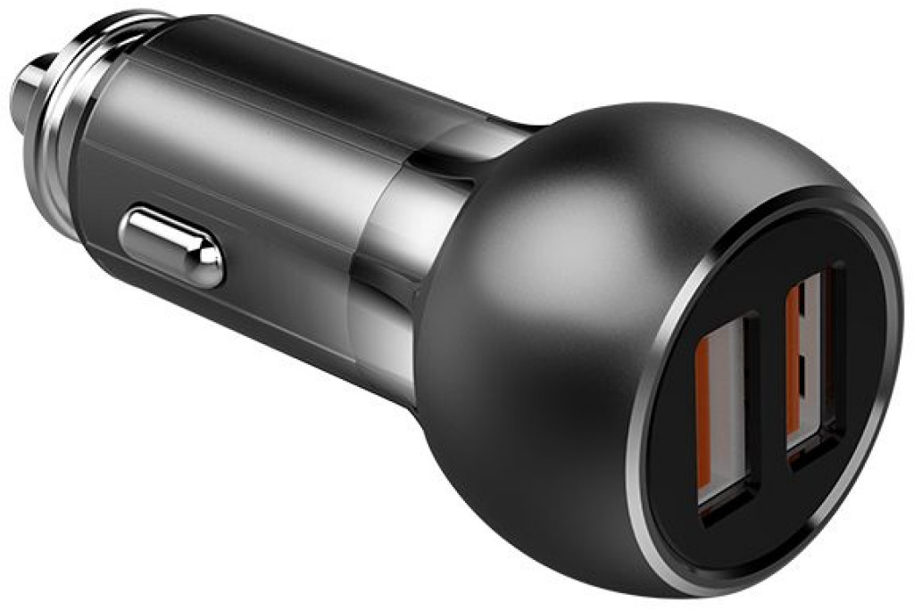 LDNIO C503Q Smart Car Charger with 2 USB Ports - Silver Grey LDNIO C503Q Smart Car Charger with 2 USB Ports - Silver Grey