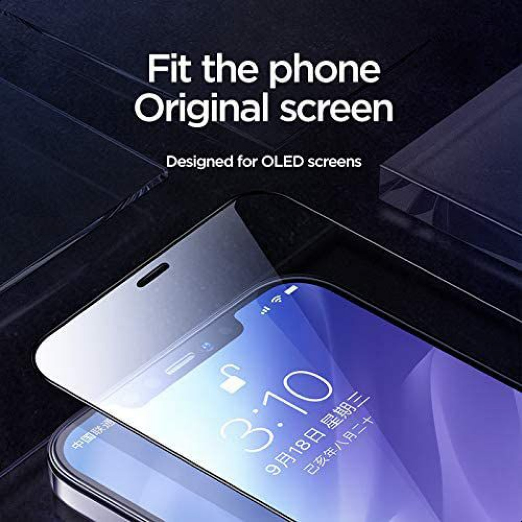 Joyroom JR-PF596 Knight Tempered Glass Protection Film for iPhone 12 and iPhone 12 Pro - 6.1 Inches