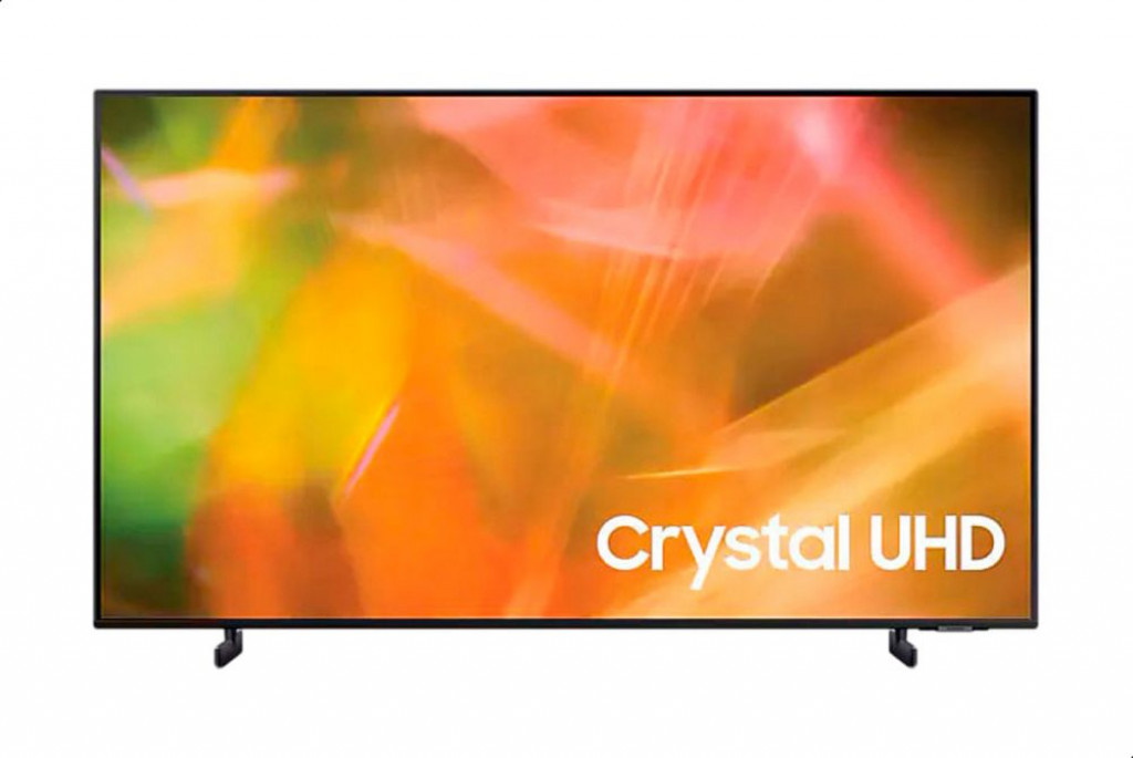 Samsung 55 Inch Crystal 4K UHD Flat Smart TV with Remote Control, Black - UA55AU8100UXEG