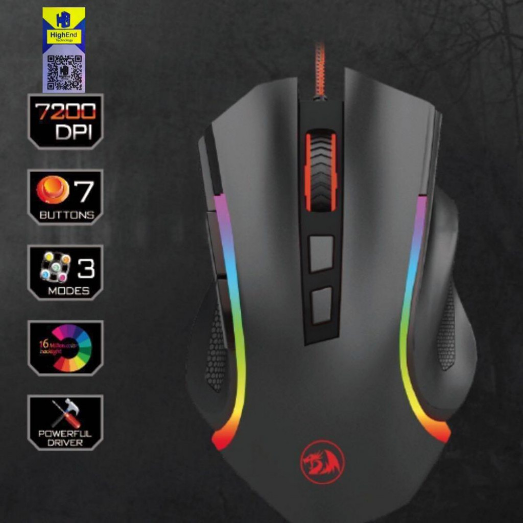 Redragon M607 Griffin 7200 DPI RGB PROGRAMMABLE Gaming Mouse Redragon M607 Griffin 7200 DPI RGB PROGRAMMABLE Gaming Mouse