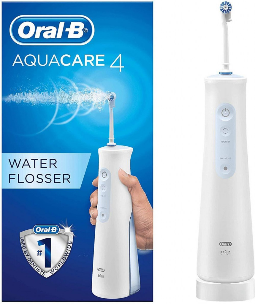 Oral-B Aquacare 4 Water Flosser Cordless Irrigator -  Oxyjet Technology - 4 Cleaning Modes