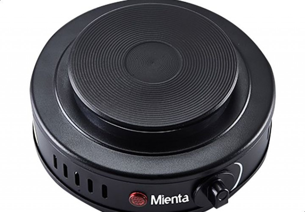 Mienta HP41325A Portable Hot Plate Small Flame, 500 Watt Black
