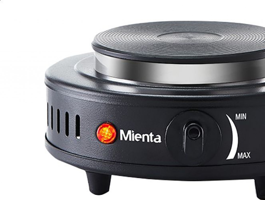 Mienta HP41325A Portable Hot Plate Small Flame, 500 Watt Black