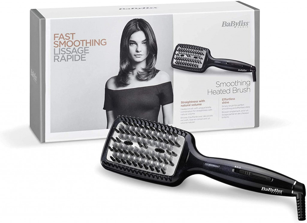 Babyliss HSB101E Smoothing Heated Brush - Black Babyliss HSB101E Smoothing Heated Brush - Black