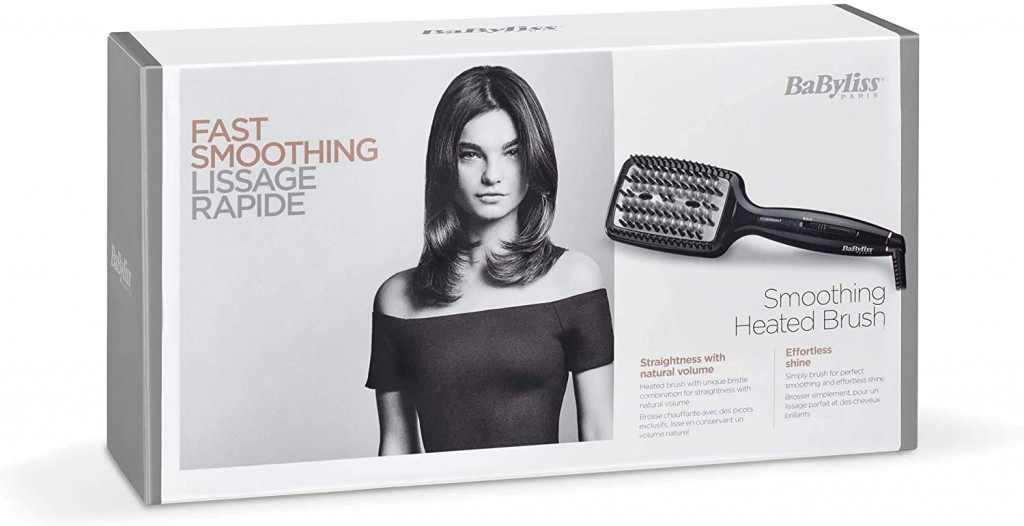 Babyliss HSB101E Smoothing Heated Brush - Black Babyliss HSB101E Smoothing Heated Brush - Black