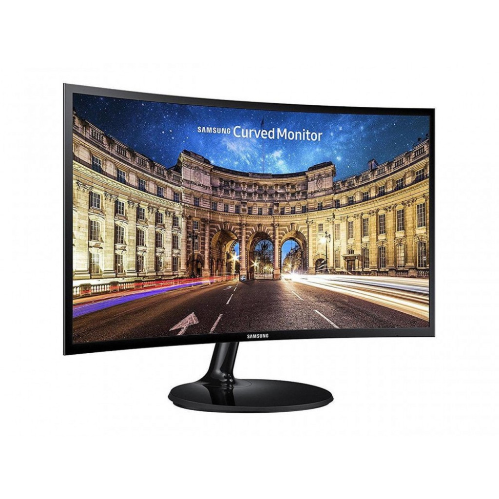 SAMSUNG 24" CURVED LED MONITOR WITH HDMI & D-SUB INPUTS IN BLACK, LC24F390FHNXZA