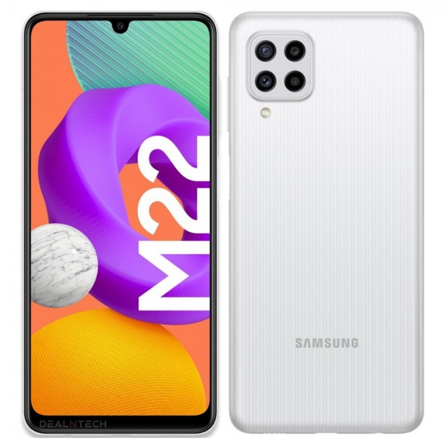 Samsung Galaxy M22 Dual SIM Mobile - 6.4 inches, 6 GB RAM, 128 GB - White Samsung Galaxy M22 Dual SIM Mobile - 6.4 inches, 6 GB RAM, 128 GB - White