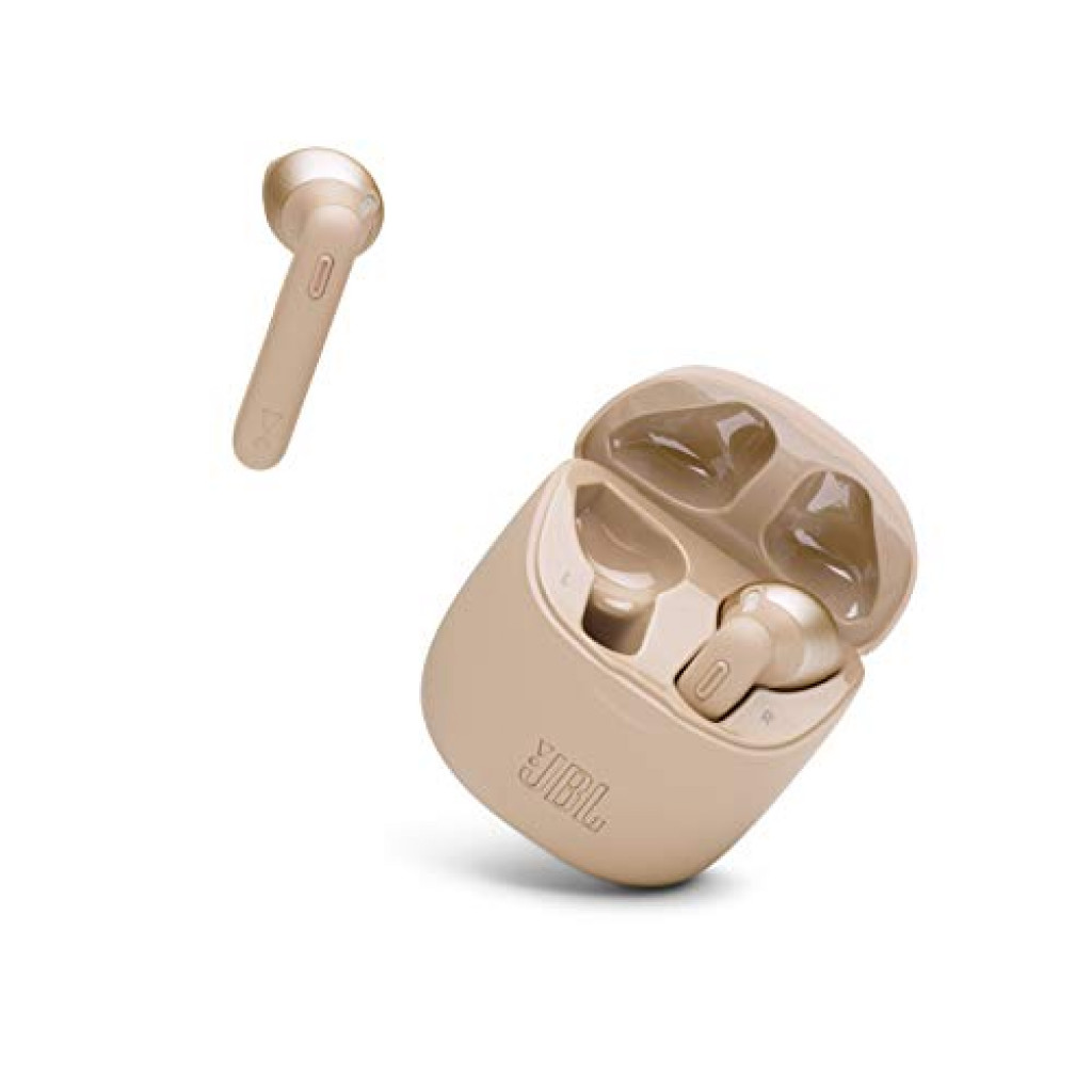 JBL Tune 225TWS True Wireless Bluetooth Earbuds with up to 25 Hours of Combined Music Playtime - Gold JBL Tune 225TWS True Wireless Bluetooth Earbuds with up to 25 Hours of Combined Music Playtime - Gold