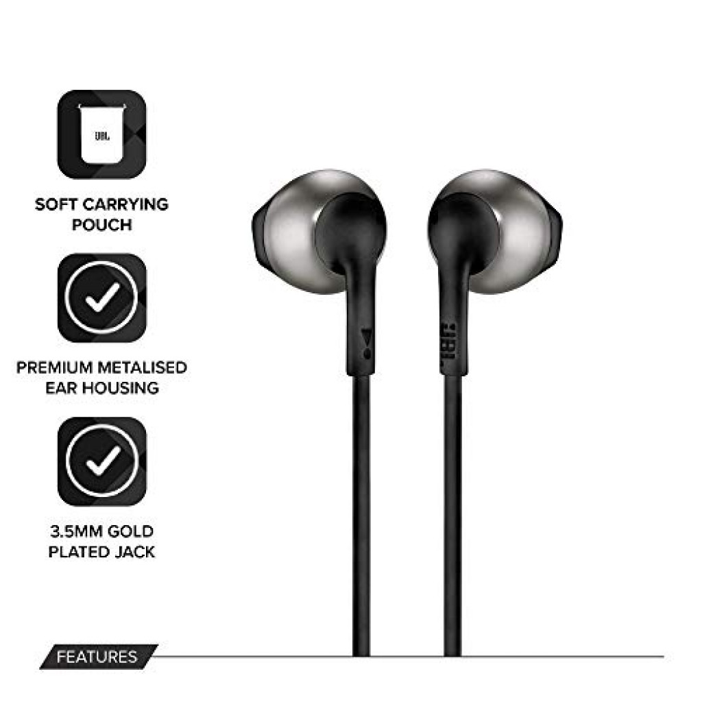 JBL T205 Wireless In-Ear Headphones - Black JBL T205 Wireless In-Ear Headphones - Black