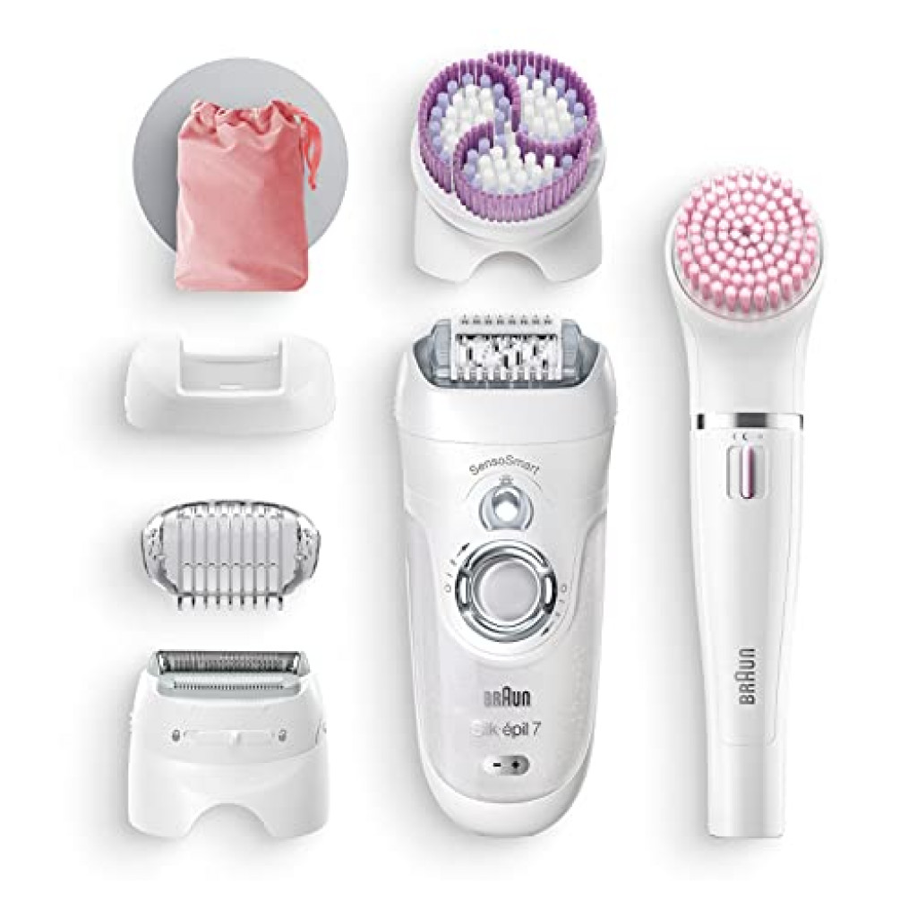 Braun Silk-epil Beauty Set 7 SES7-885BS Wet & Dry epilator with 4 extras incl. Braun FaceSpa